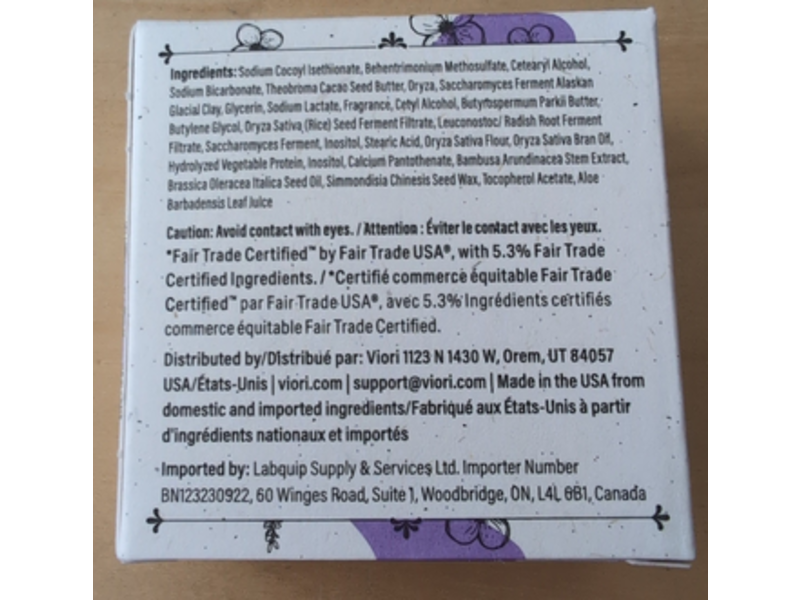 Viori Pawson Dog Shampoo Bar, Lavender & Jasmine Scent, 3.17 oz/90 g