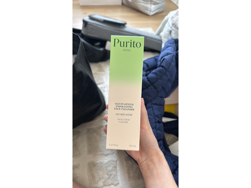 Purito Seoul Facial Scrub Cleanser, Oat Seed Water, 5.07 fl oz/150 mL