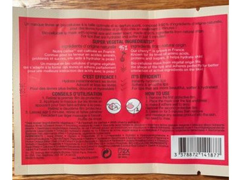 Sephora Lip Mask, Cherry, 1Count