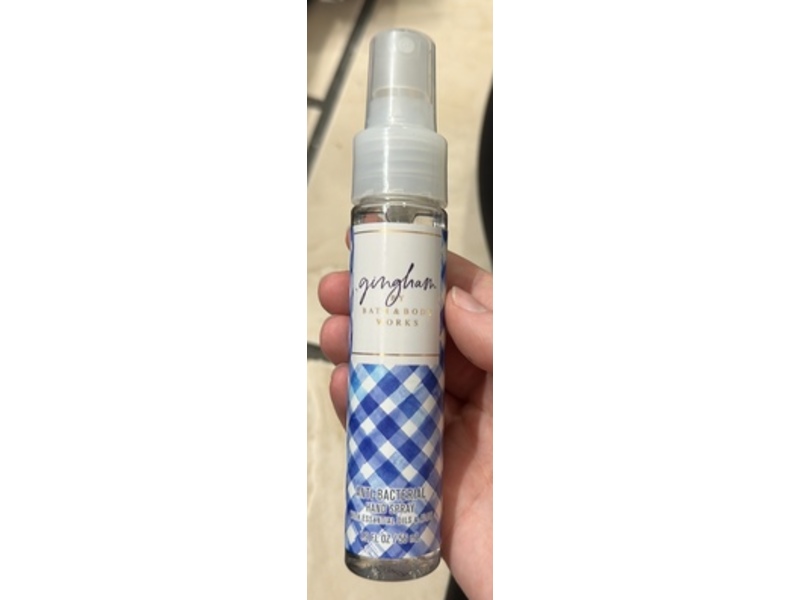 Bath & Body Works Anti-Bacterial Hand Spray, Gingham, 1.9 fl oz/56 mL