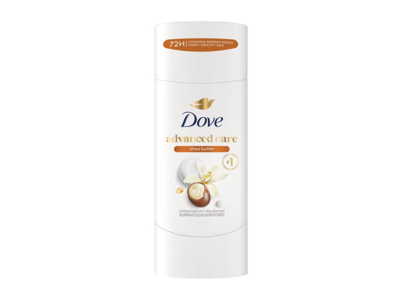 Dove Advanced Care Antiperspirant Deodorant Stick, Shea Butter, 74 g, Pack Of 4