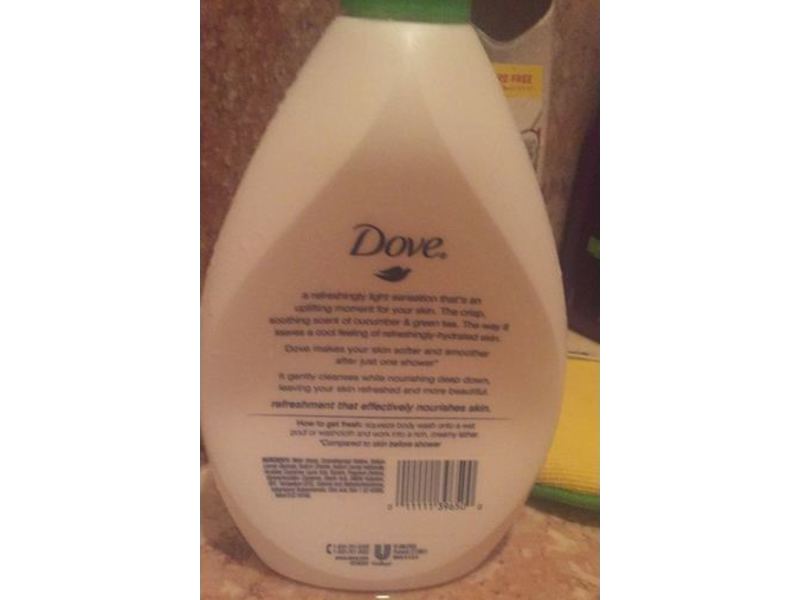 Dove Go Fresh Cool Moisture Body Wash, Cucumber & Green Tea Scent, 34 fl oz/1 L