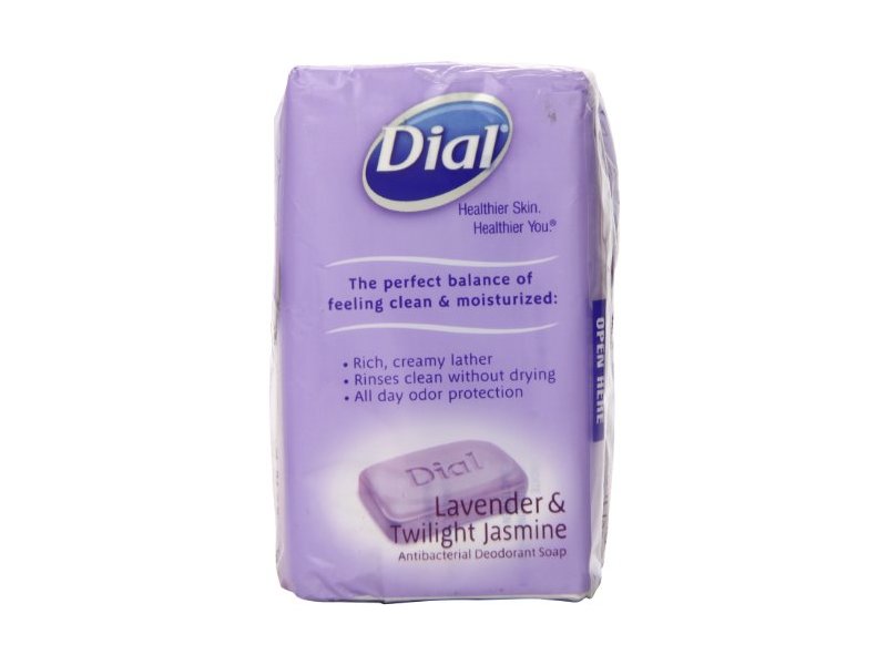 Dial Antibacterial Deodorant Soap, Lavender & Twilight Jasmine, 4 oz/113 g, 3 Count