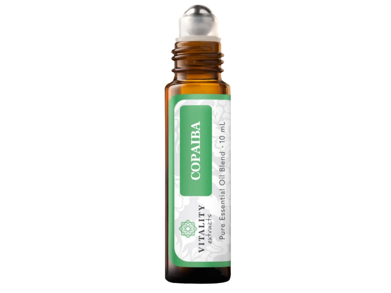 Vitality Extracts Pure Essential Oil Blend Roller, Copaiba, 10 mL