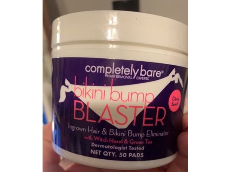 Completely Bare Bikini Bump Blaster For Women, Citrus, 50 Pads