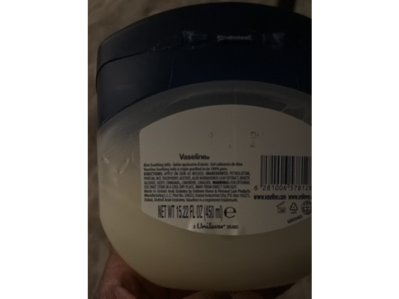 Vaseline After Sun Moisturiser, Aloe Soothing Jelly, 15.22 fl oz/450 mL