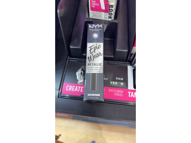 Nyx Professional Makeup, Eye & BOdy Liquid Liner, Black Metal, 0.12 fl oz