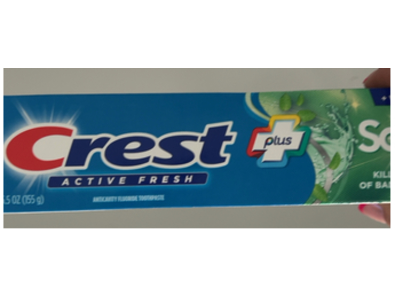 Crest Plus Active Fresh Whitening Toothpaste, 5.5 oz/155 g, Pack of 4