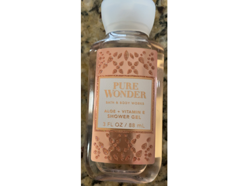 Bath & Body Works Pure Wonder Shower Gel, Aloe + Vitamin E, 3 fl oz/88 mL