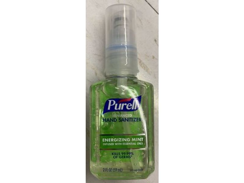 Purell Advanced Hand Sanitizer, Energizing Mint, 2 fl oz/59 mL, Pack Of 6