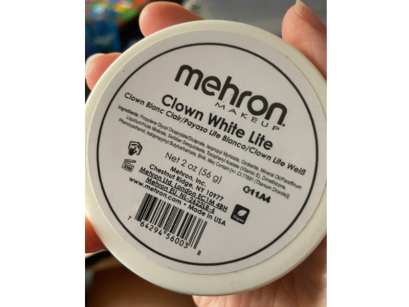 Mehron Professional Makeup, Clown White Lite, 2 oz/56 g