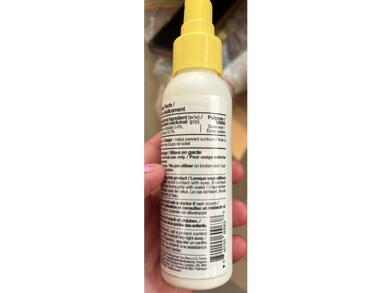 Sun Bum Baby Bum Sunscreen Spray Lotion, SPF 50 Fragrance Free, 88 mL