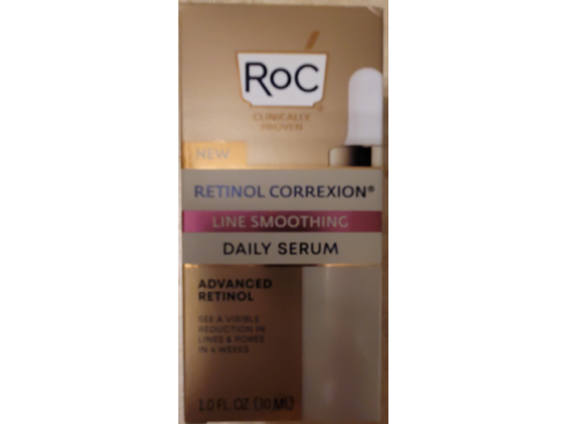 Roc Retinol Correxion Line Smoothing Daily Serum, Advanced Retinol, 1 fl oz/30 mL