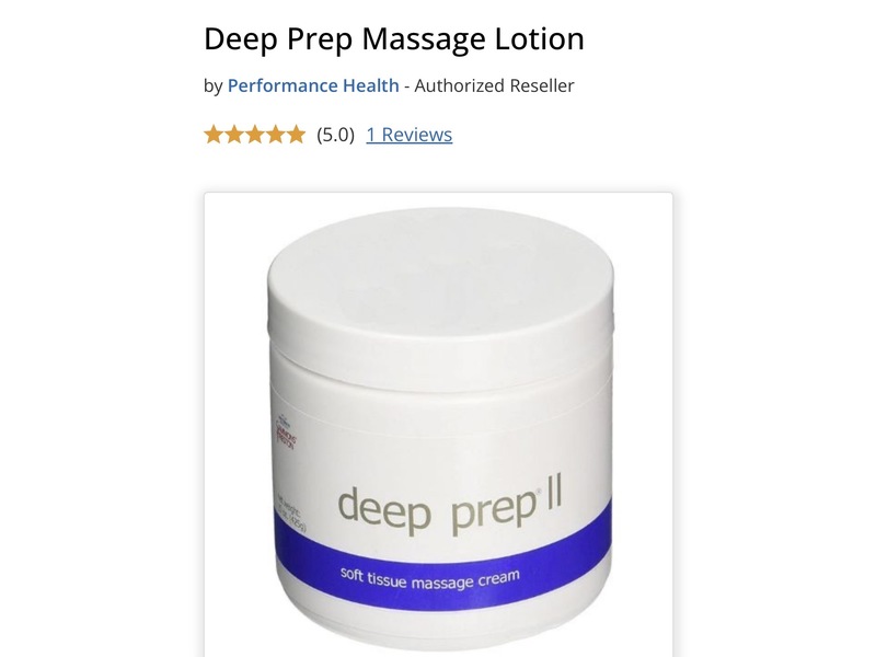 Sammons Preston Deep Prep Tissue Massage Cream, 15 oz/425 g