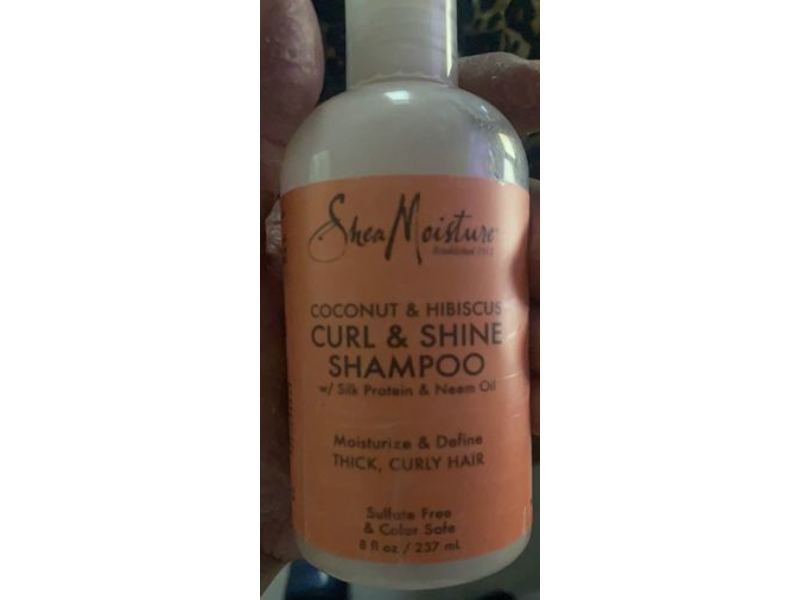 SheaMoisture Curl & Shine Shampoo, Coconut & Hibiscus, 8 fl oz/237 mL