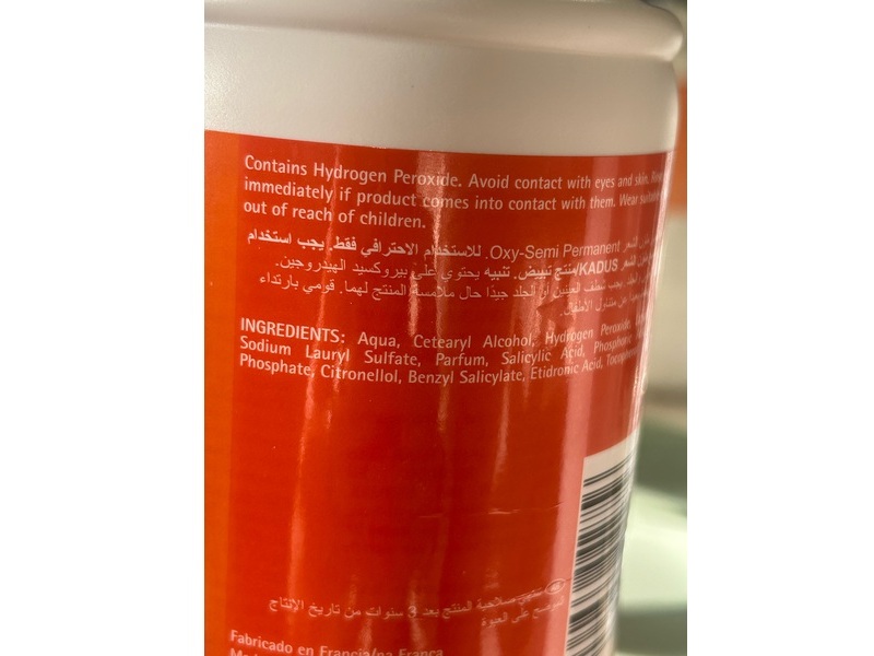 Kadus Oxy Semi-Permanent Hair Colour Developer, 1.9% 6 vol