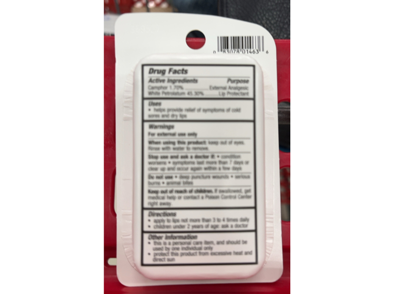 Carmex Classic Lip Balm, Medicated, 0.35 oz/10 g, Pack Of 4