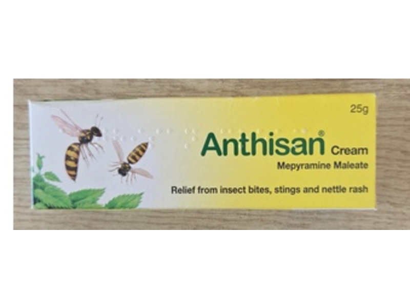 Anthisan (Mepyramine Maleate 2% w/w) Cream, 25 g