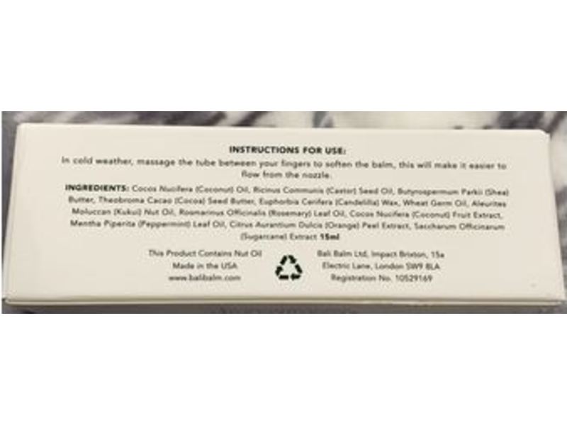 Bali Balm Sweet Orange & Coconut Lip Balm, 0.5 fl oz/15 mL