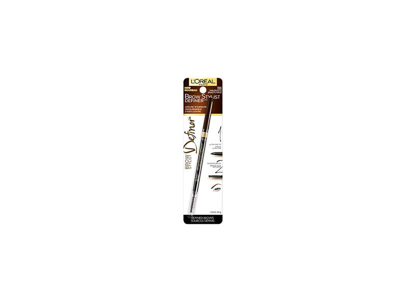 L'Oreal Paris Brow Stylist Definer Mechanical Pencil, 390 Dark Brunette, 003 oz/90