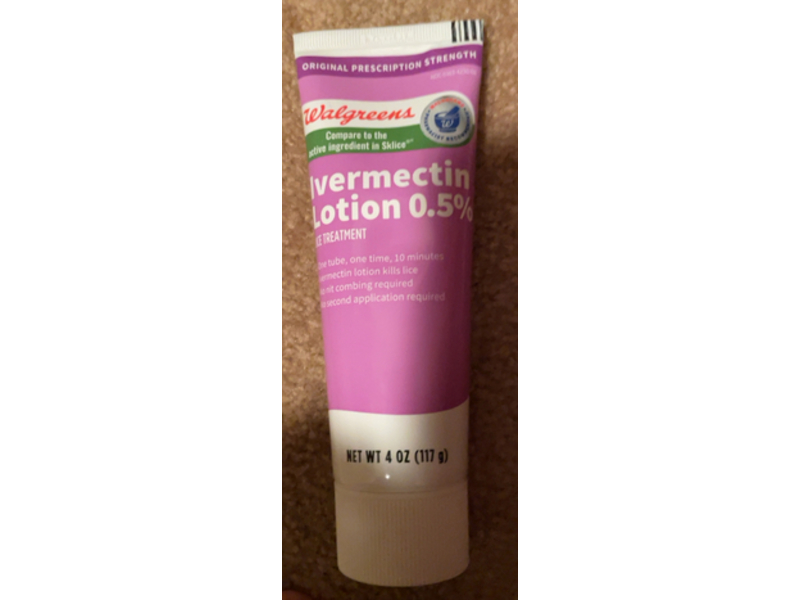 Walgreens Ivermectin Lice Treatment Lotion 0.5%, 4 oz/117 g