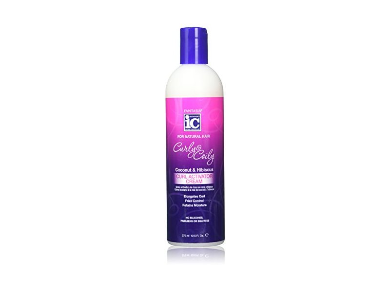 Fantasia Curly & Coily Curl Activator Cream, Coconut & Hibiscus, 12.5 oz/370 mL