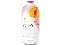 Olay Fresh Radiance Body Wash, Peach & Cherry Blossom, 22 fl oz/650 mL - thumbnail 1