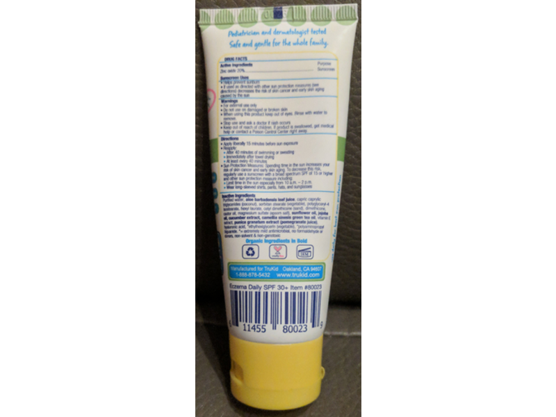 TruBaby Eczema Daily Sunscreen, SPF 30, 2 fl oz/58 mL