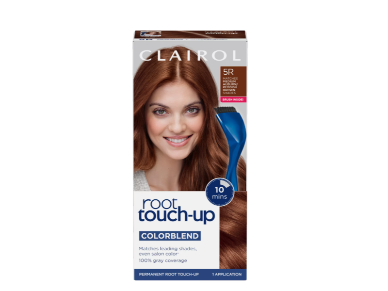 Clairol ColorBlend Permanent Root Touch-Up, 5R Medium Auburn/Reddish Brown, 1 Application