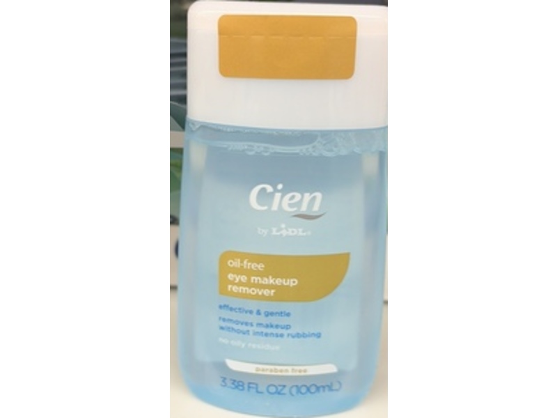 Cien Eye Makeup Remover, 3.38 fl oz/100 mL