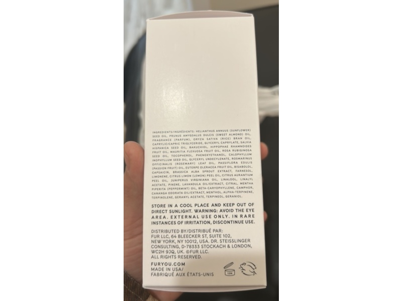 Fur Furming Oil Restoring Body Oil, 4 fl oz/120 mL