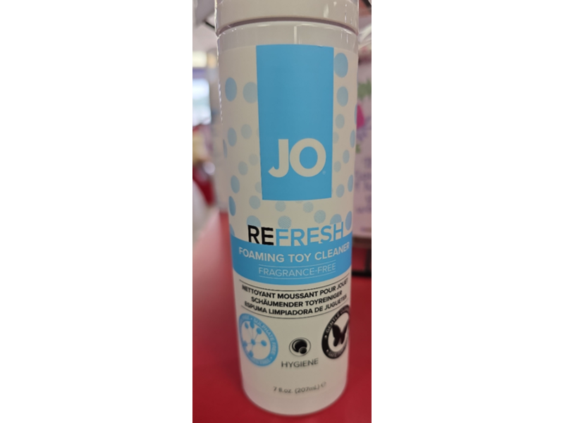 JO Refresh Foaming Toy Cleanser, 7 fl oz/207 mL
