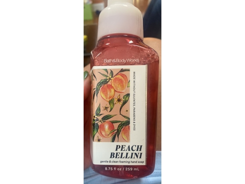Bath & Body Works Peach Bellini Gentle & Clean Foaming Hand Soap, 8.75 fl oz/259 mL