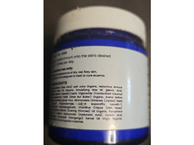 The Ocean Healed My Eczema Soothing Cream, Sea Moss, Aloe Vera & Oats, 4 fl oz/118 mL.