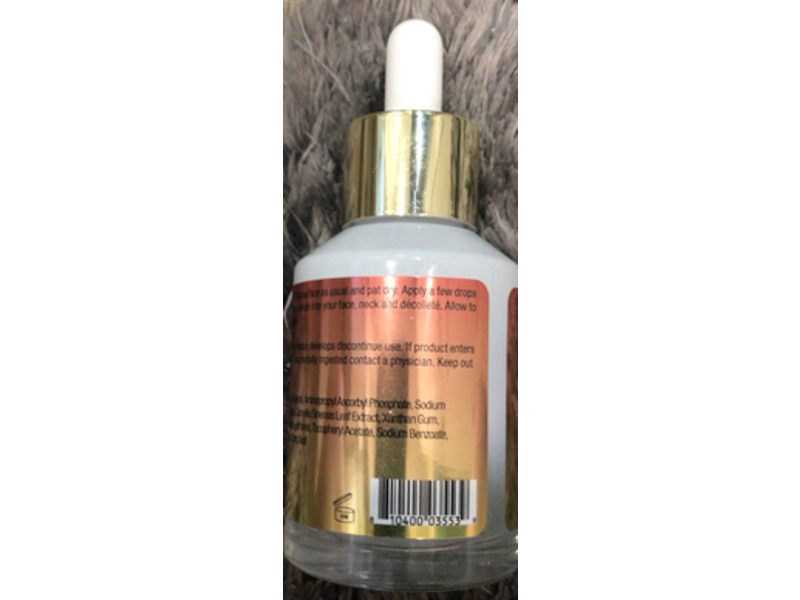 Neogold Brightening Serum, Vitamin C & Hyaluronic, 2 fl oz/60 mL