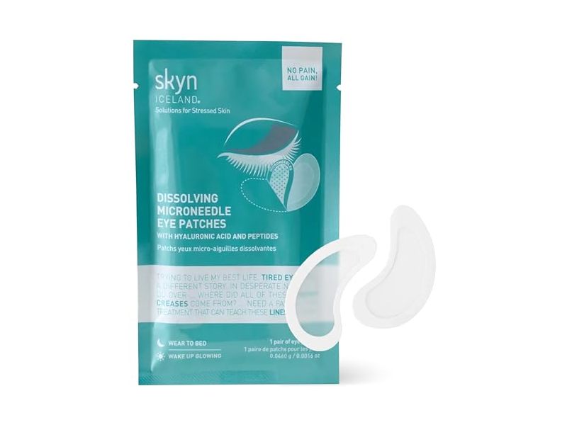 Skyn Iceland Dissolving Microneedle Eye Patches, 0.0016 oz/0.0460 g, 1 Pair