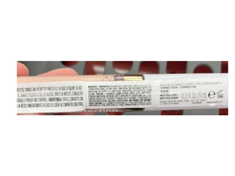 Revlon Glimmer Correcting Concealer, 105, 0.3 fl oz/9 mL