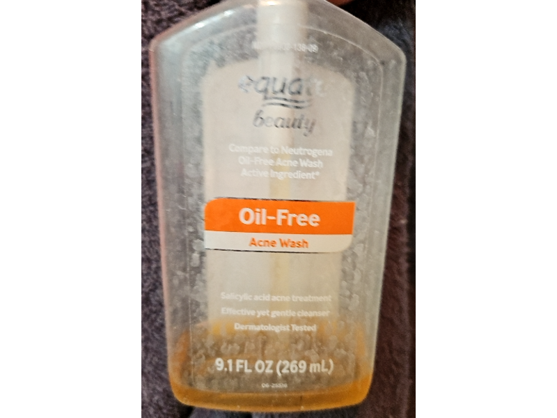 Equate Beauty Oil Free Acne Wash, 9.1 fl oz/269 mL