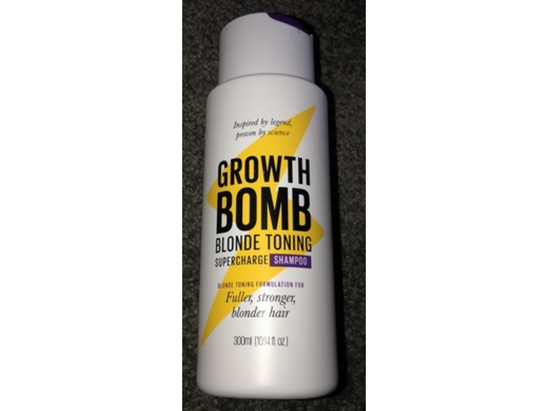 Growth Bomb Blonde Toning Supercharge Shampoo, 10.14 fl oz/300 mL
