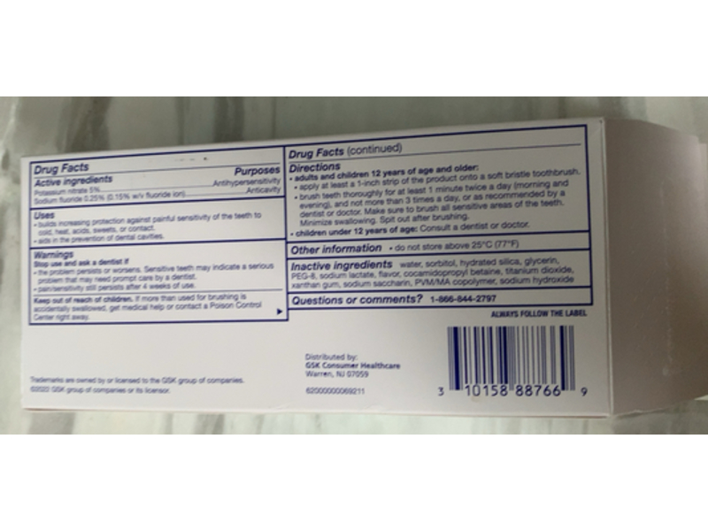 Sensodyne Pronamel Intensive Enamel Repair Whitening Toothpaste, Arctic Breeze, 3.4 oz/96.4 g, Pack Of 2