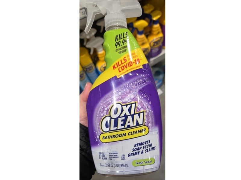 Oxiclean Bathroom Cleaner, Fresh Scent, 32 fl oz/946 mL