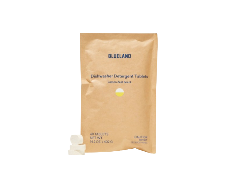Blueland Dishwasher Detergent Tablets, Lemon Zest Scent, 14.2 oz/402 g, 60 Loads