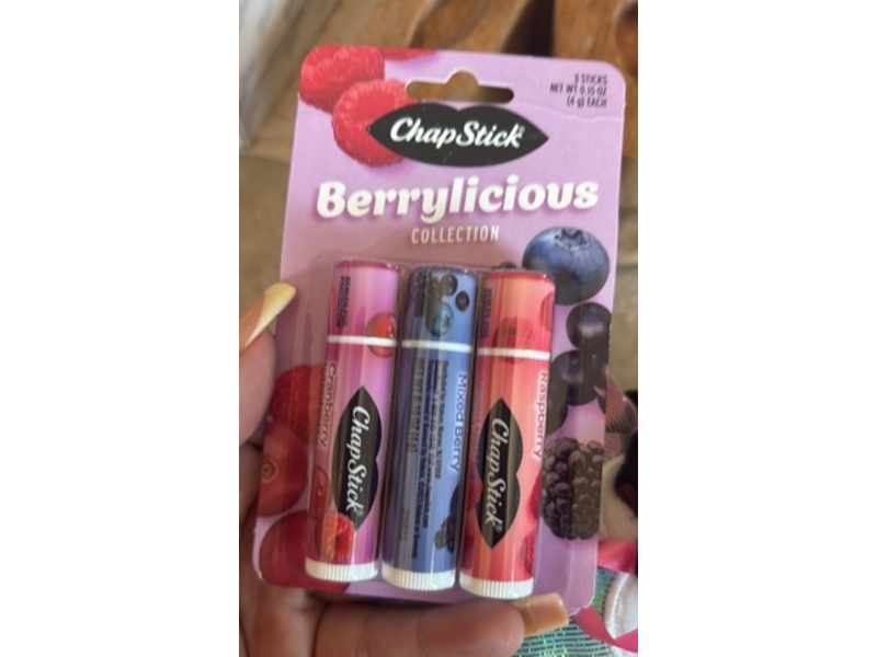 Chapstick Berrylicious Lip Balm Collection, 0.15 oz/4 g, 3 Count