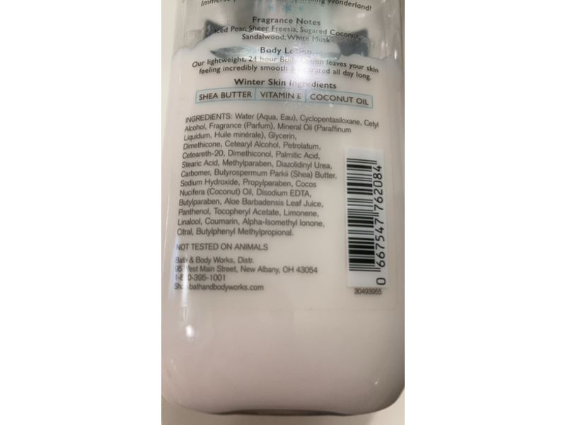 Bath & Body Works Sparkling Nights Moisture Body Lotion, Shea Butter + Vitamin E, 8 fl oz/236 mL, Pack Of 2