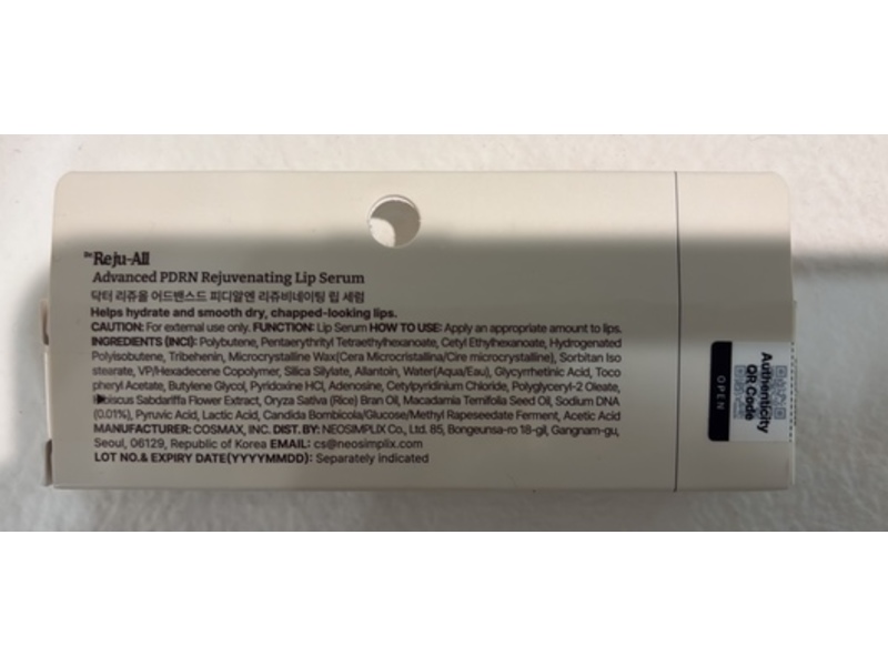 Dr. Reju-All Advanced Pdrn Rejuvenating Lip Serum, 0.33 fl oz/10 mL