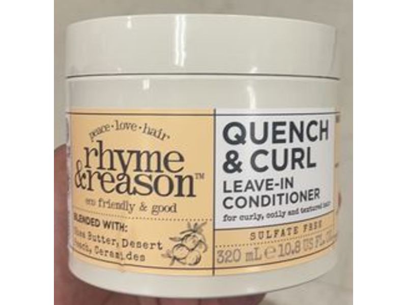 Rhyme & Reason Quench & Curl Leave-In Conditioner, 10.8 fl oz/320 mL