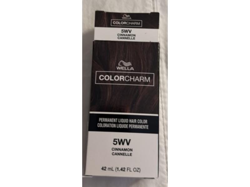 Wella Colorcharm Permanent Liquid Hair Color, 5WV Cinnamon Cannele, 1.42 fl oz/42 mL