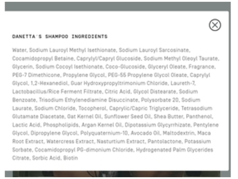 Prose Custom Shampoo, Danetta