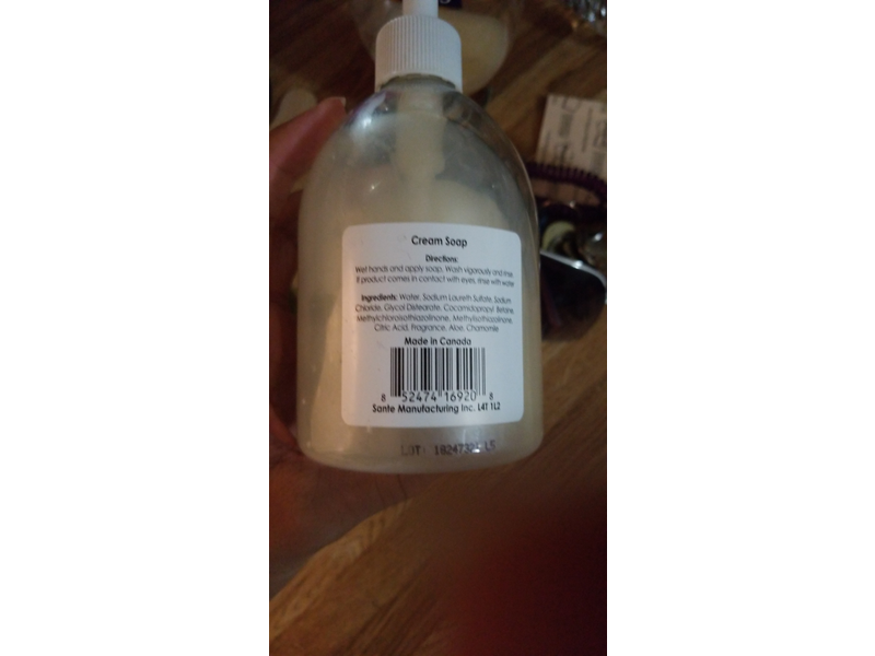 spa soap aloe and chamomile cream soap