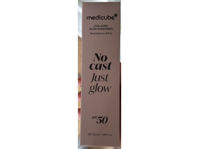 Medicube No Cast Just Glow Collagen Glow Sunscreen, SPF 50, 1.69 fl oz/50 mL